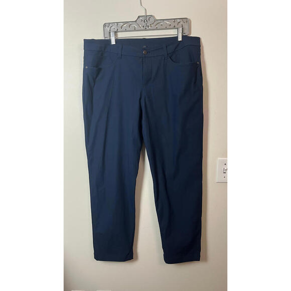 Lululemon ABC Slim-Fit Trouser *Warpstreme Size 36 True Navy - Picture 1 of 6